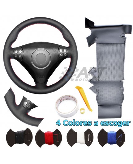 Black Leather Steering Wheel Cover For Mercedes Slk R171 - Seat Altea Steering Wheel Cover