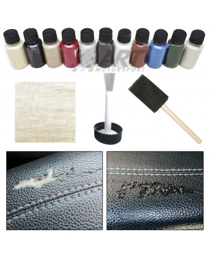 Cuero líquido + pincel + tela para reparación de asiento coche sill